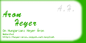 aron heyer business card